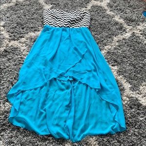 High-Low Dress, Chevron Print, juniors size M